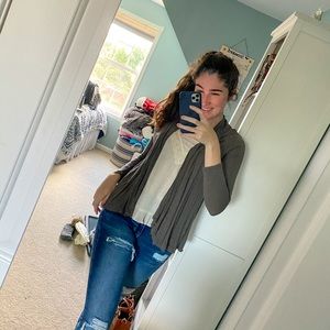 Aeropostale olive green cardigan